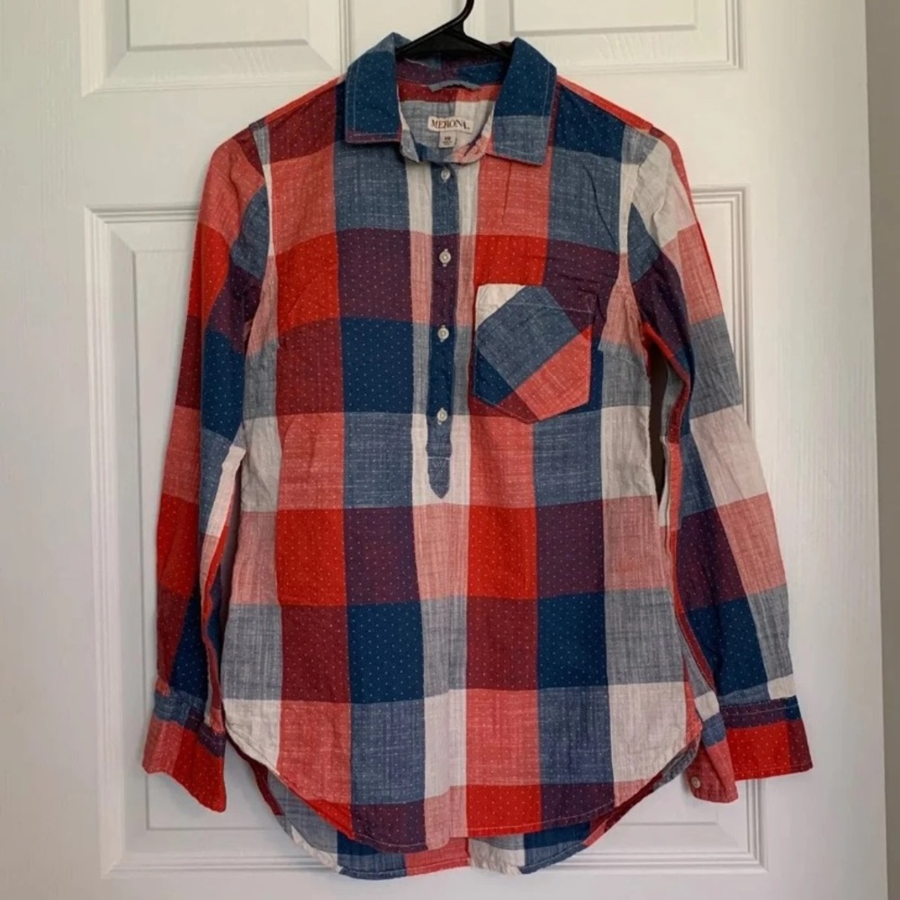 Merona Checkered Blouse